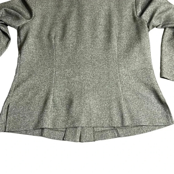 Y2K, LINDOR blazer,women size  12. Green/grey,hi-lo,button closure,shirt collar, - Picture 8 of 16